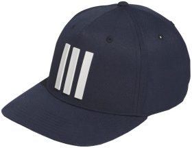 adidas Men's Tour 3 Stripe Golf Hat, 100% Recycled Polyester in Collegiate Navy