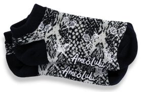 Ame & Lulu Meet Your Match Socks (Navy Snakeskin)