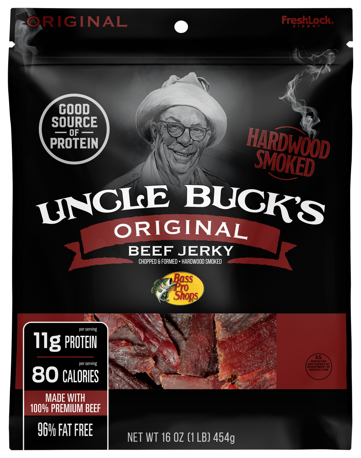 Bass Pro Shops Uncle Buck's Original Beef Jerky - 16 oz