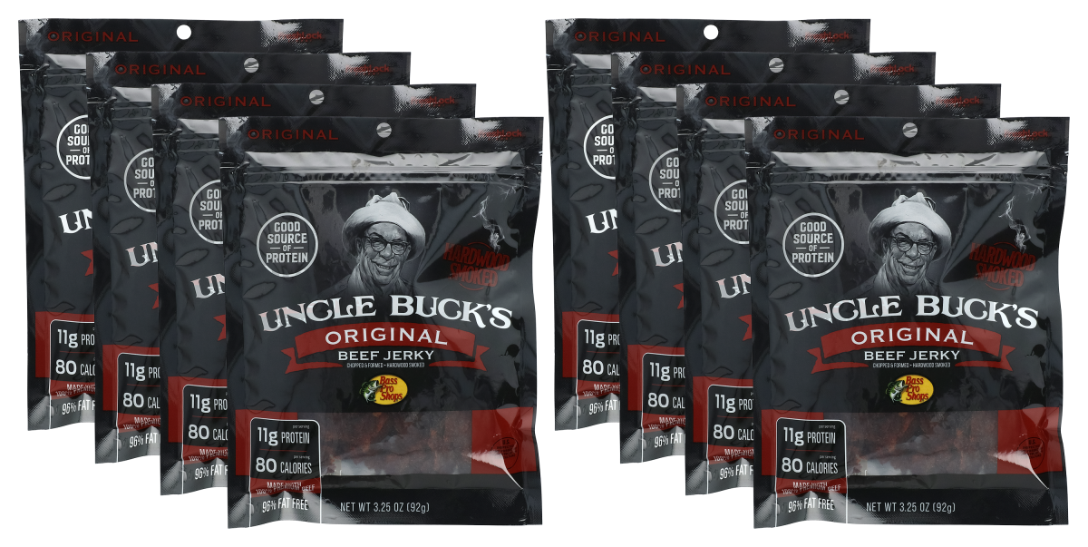 Bass Pro Shops Uncle Buck's Original Beef Jerky - 8 Pack
