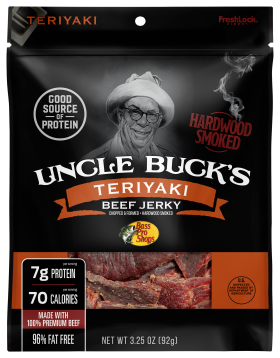 Bass Pro Shops Uncle Buck's Teriyaki Beef Jerky - 3.25 oz