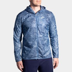 Brooks All Altitude Jacket Men's Running Apparel Dusk Glitch Print