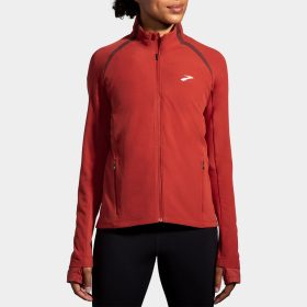 Brooks Fusion Hybrid Jacket Women's Running Apparel Copper/Run Raisin