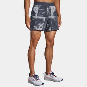 Brooks Sherpa 5" Shorts Men's Running Apparel Cloud Dye Print