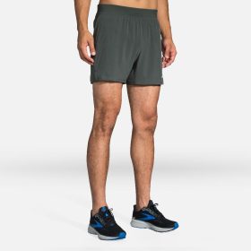 Brooks Sherpa 5" Shorts Men's Running Apparel Dark Oyster