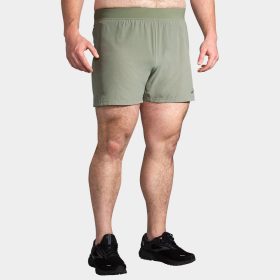 Brooks Sherpa 5" Shorts Men's Running Apparel Pebble