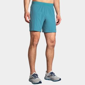 Brooks Sherpa 7" Shorts Men's Running Apparel Slate Blue