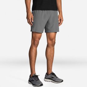 Brooks Sherpa 7" Shorts Men's Running Apparel Steel/Ash