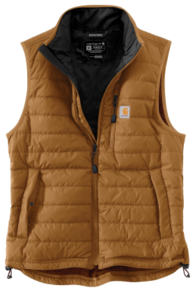 Carhartt Rain Defender Relaxed Fit Lightweight Insulated Vest for Men - Carhartt Brown - LT