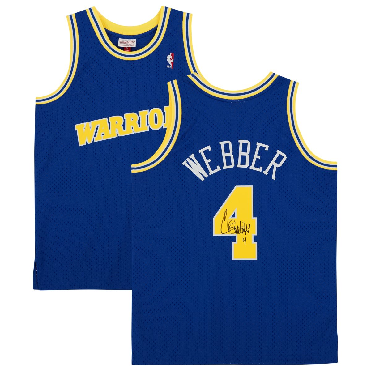 Chris Webber Golden State Warriors Autographed Royal 1993-94 Mitchell & Ness Swingman Jersey