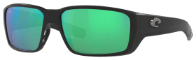 Costa Del Mar Fantail PRO 580G Glass Polarized Sunglasses - Matte Black/Green Mirror - Large