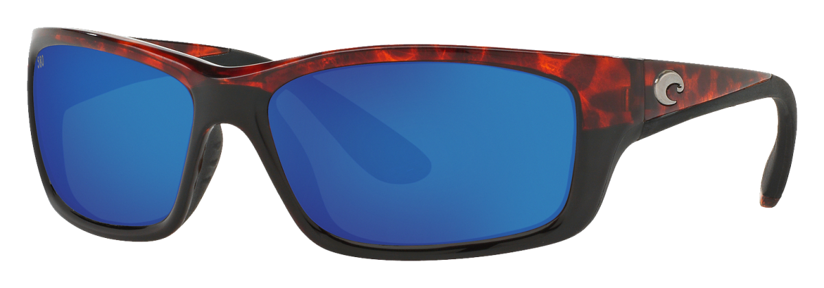 Costa Del Mar Jose 580G Glass Polarized Sunglasses - Tortoise Brown/Blue Mirror - Large