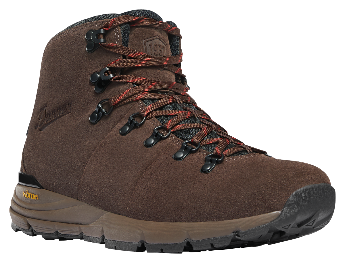 Danner Mountain 600 Suede Waterproof Hiking Boots for Men with Extra Laces - Java/Bossa Nova - 7.5M