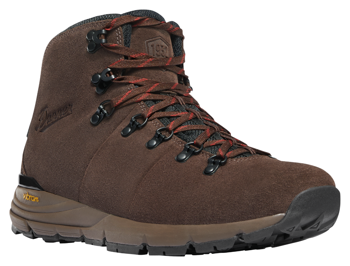 Danner Mountain 600 Suede Waterproof Hiking Boots for Men with Extra Laces - Java/Bossa Nova - 8M