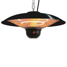 Energ+ Infrared Electric Outdoor Hanging Heater with LED & Remote, Black