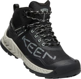 KEEN NXIS EVO Mid Waterproof Hiking Boots for Ladies - Black/Blue Glass - 7.5M