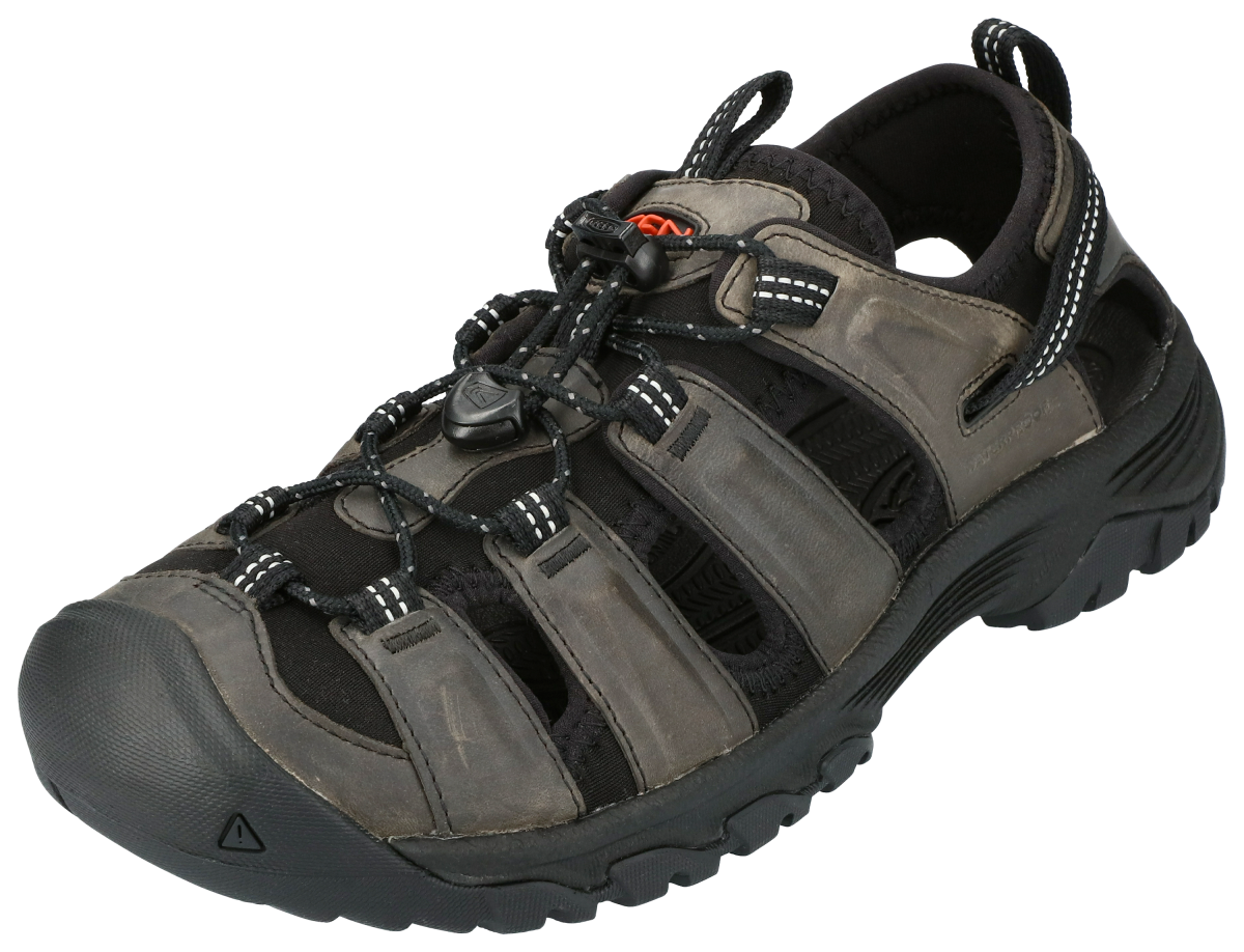 KEEN Targhee III Hiking Sandals for Men - Gray/Black - 9M