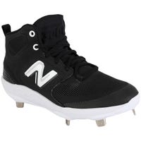 New Balance 3000v6 Men's Mid Metal Baseball Cleats in Black/White Size 11.0