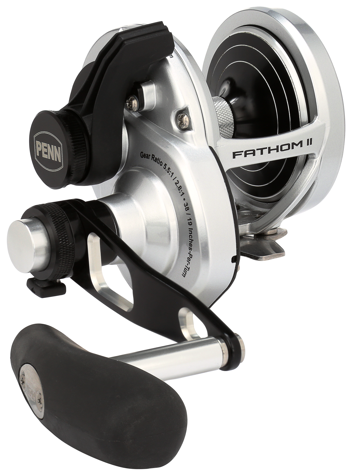 Penn Fathom II Lever-Drag 2-Speed Conventional Reel - FTHII25NLD2