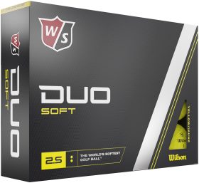 Wilson Duo Soft Colored Golf Balls 2023 in Yellow