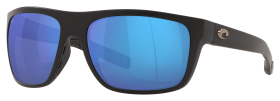 Costa Del Mar Broadbill 580G Glass Polarized Sunglasses - Matte Black/Blue Mirror - Large