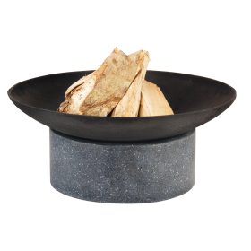 Esschert Design Fire Bowl on Granito Ring Base