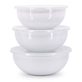 Golden Rabbit White Mixing Bowls