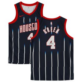 Jalen Green Houston Rockets Autographed Navy Nike 2022-23 City Edition Swingman Jersey