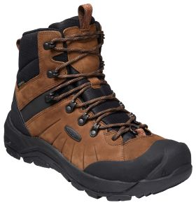 KEEN Revel IV Polar Insulated Waterproof Hiking Boots for Men - Dark Earth/Caramel Cafe - 8.5M