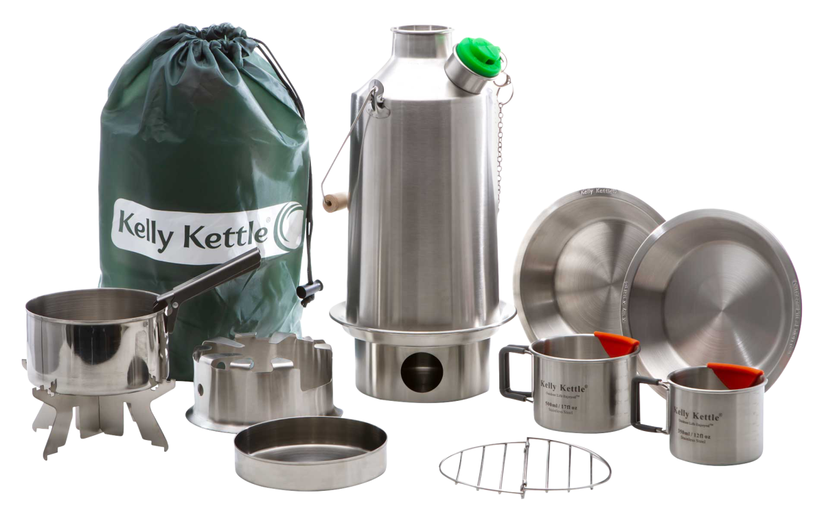 Kelly Kettle Ultimate Stainless Steel Base Camp Cook Kit