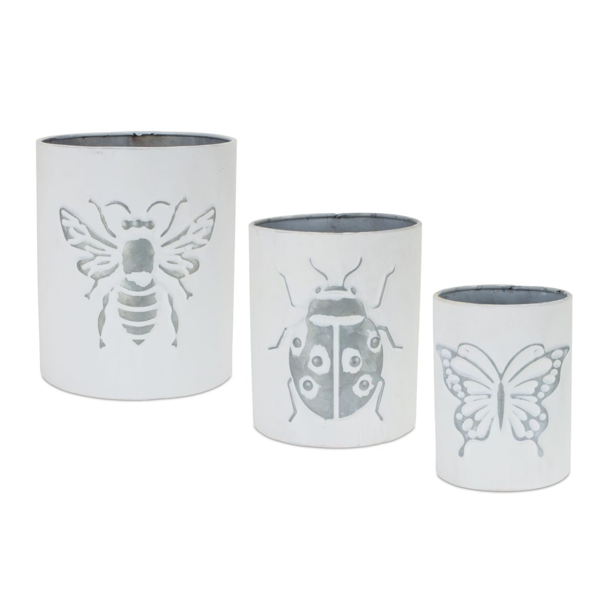 Melrose International Insect Pots Set of 3