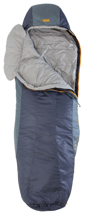 Nemo Tempo 20° Synthetic Mummy Sleeping Bag for Men - Gray/Titanium - Regular
