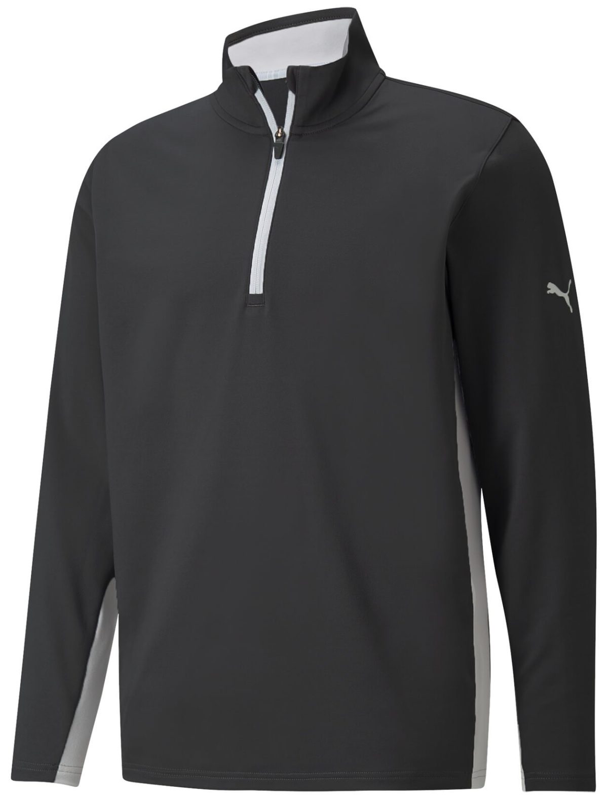 Puma Men's Gamer Golf 1/4 Zip Pullover, Polyester/Elastane in Black, Size S