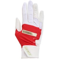 Warstic IK3 Adult Baseball Batting Gloves in Red/White Blue Size Medium