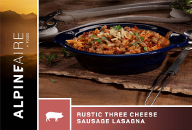 AlpineAire Foods 3-Cheese Sausage Lasagna