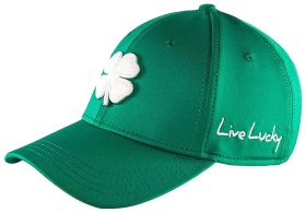 Black Clover Men's Premium Clover Fitted Hats in Green/White, Size S/M