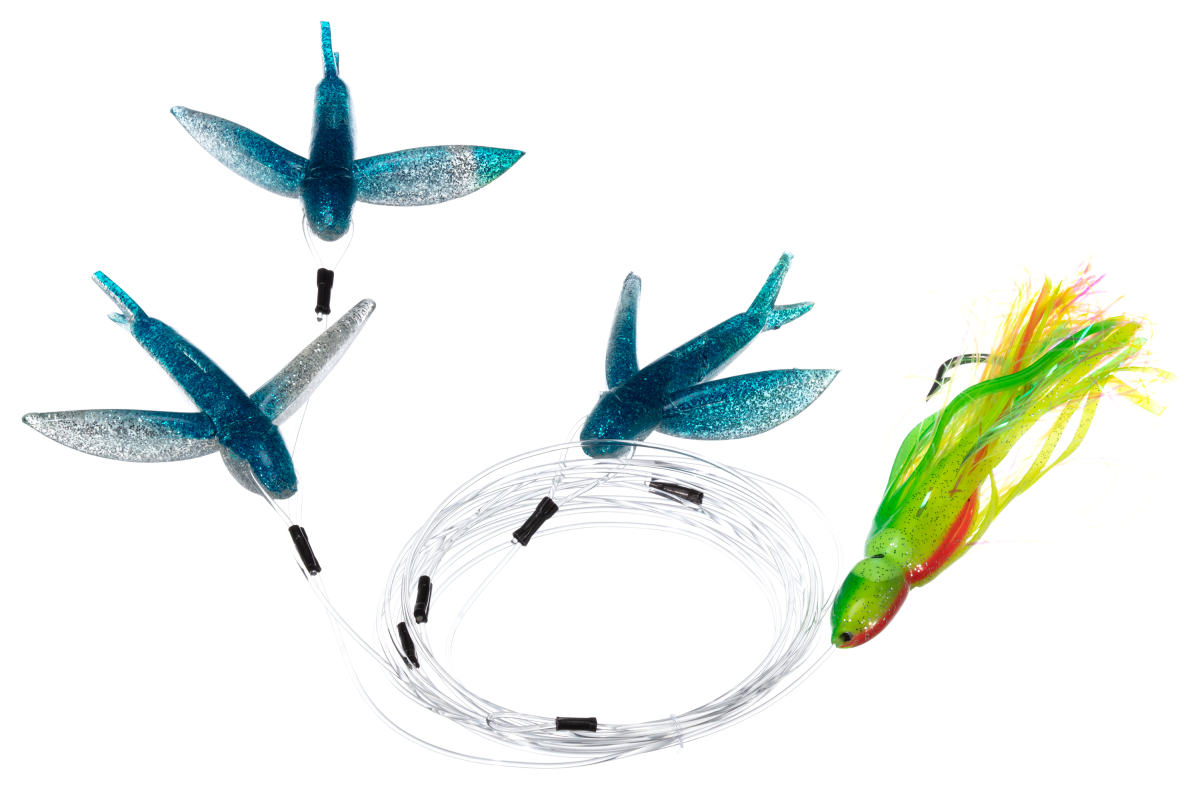 Carolina Lures Mr. Mahi Mini Yummee Flying Fish High Speed Daisy Chain - Dolphin