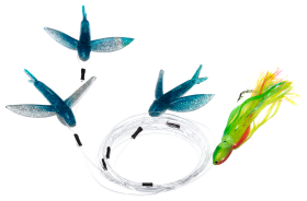 Carolina Lures Mr. Mahi Mini Yummee Flying Fish High Speed Daisy Chain - Dolphin