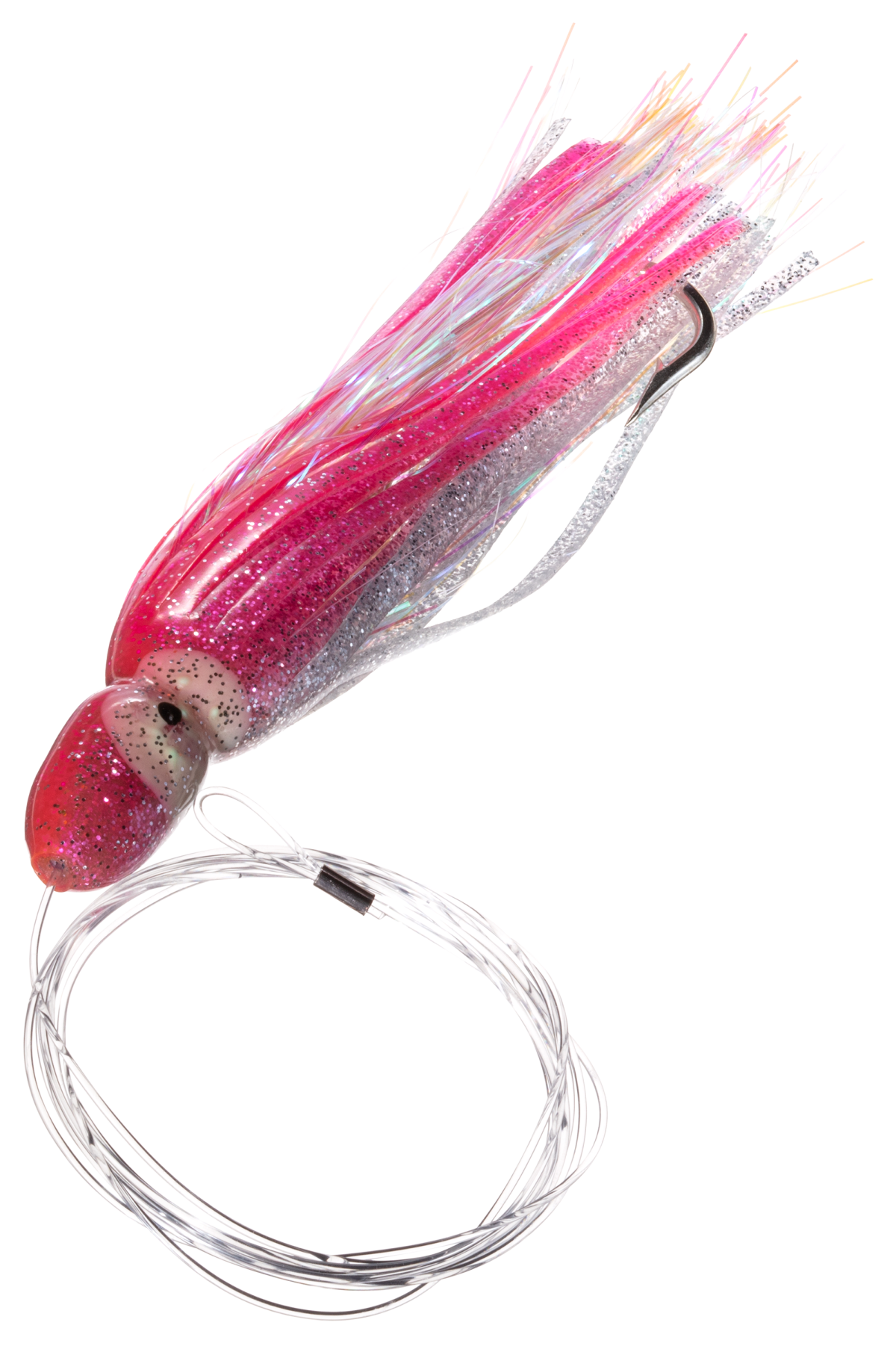 Carolina Lures Mr. Mahi Squid Flash Rig - 6'' - Pink Silver