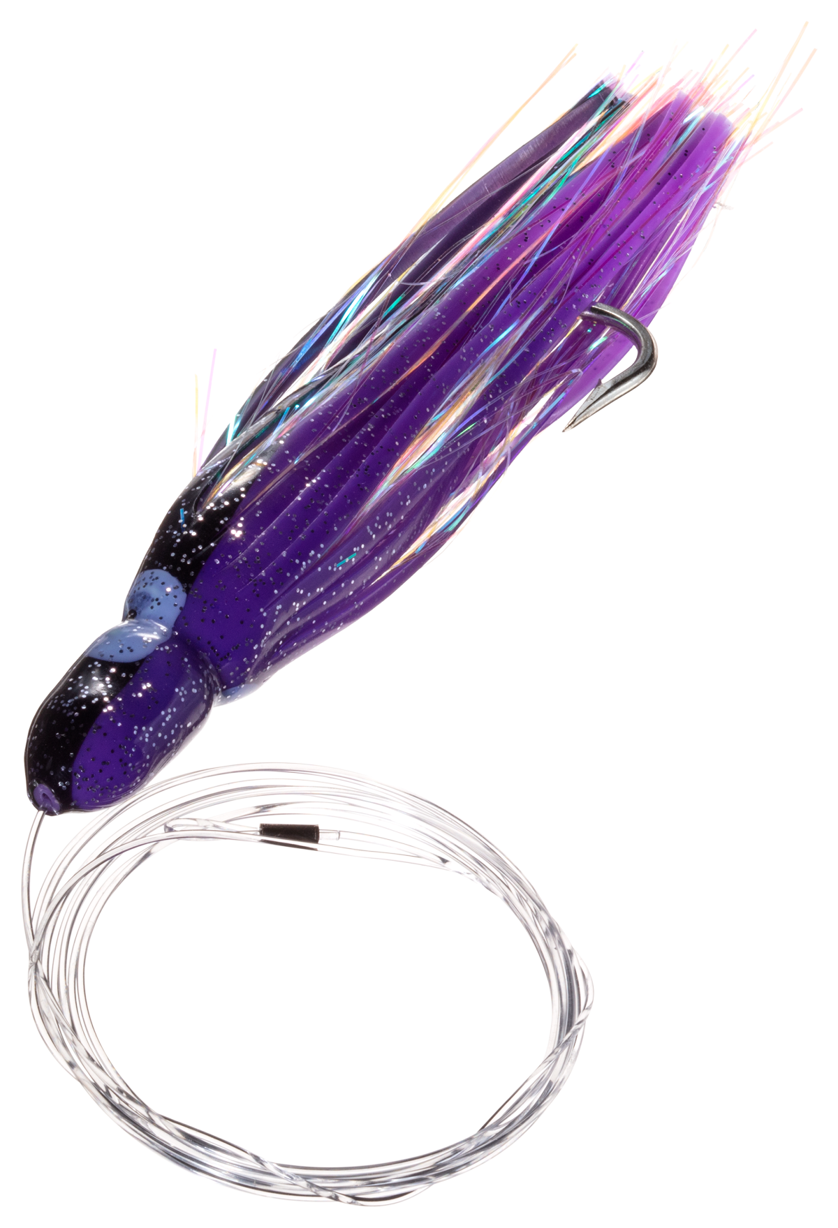 Carolina Lures Mr. Mahi Squid Flash Rig - 6'' - Purple Black