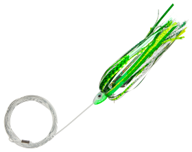 Carolina Lures Mylar Buster Rigged - 6'' - Chartreuse Green