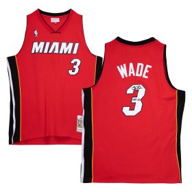 Dwyane Wade Miami Heat Autographed Red Mitchell & Ness 2005-2006 Swingman Jersey with "HOF 23" Inscription
