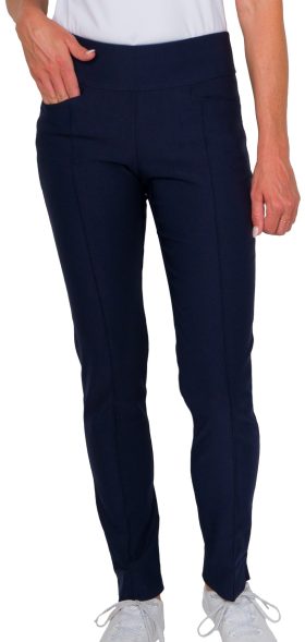 JoFit Women's Full Length Slimmer Golf Pants, Nylon/Rayon/Spandex in Midnight, Size XL
