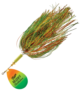 Mepps Musky Flashabou Spinner - Hot Firetiger/Firetiger - 1-1/4 oz.