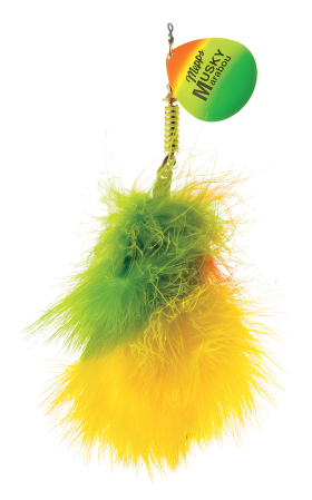 Mepps Musky Marabou Inline Spinnerbait - Hot Firetiger/Firetiger