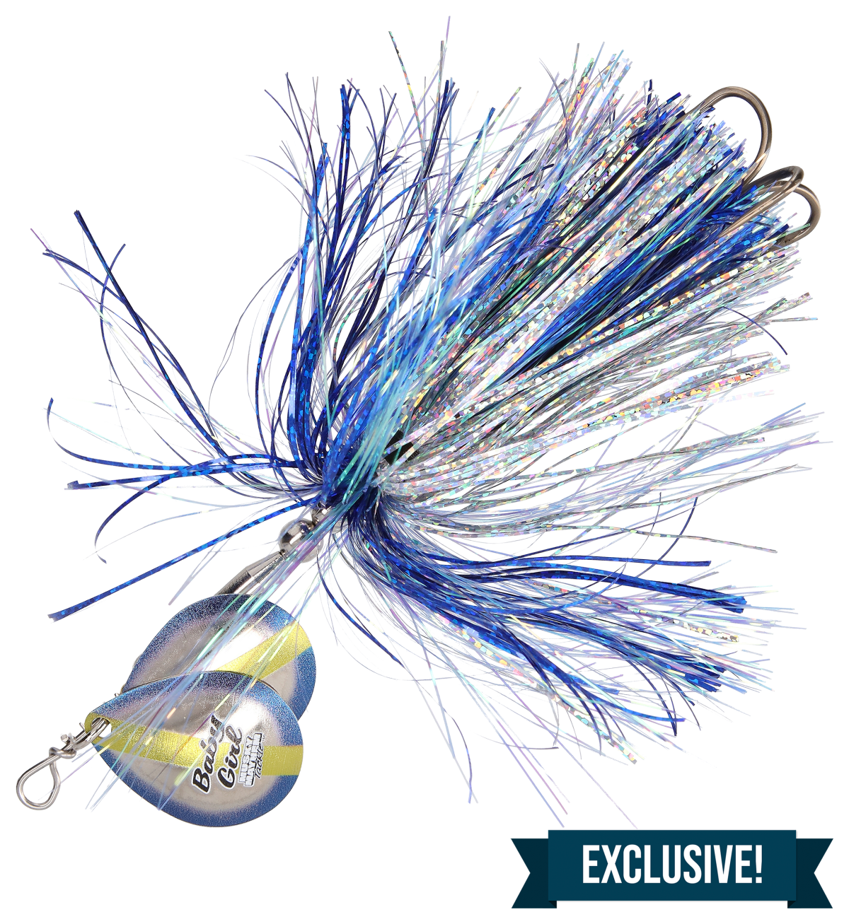 Musky Mayhem Baby Girl Spinner - 7" - Blue Shad