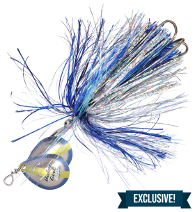 Musky Mayhem Baby Girl Spinner - 7" - Blue Shad