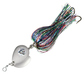 Musky Mayhem Baby Girl Spinner - 7" - Rainbow/Nickel