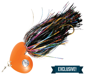 Musky Mayhem Tackle Double Showgirl Spinner - 7-1/2'' - Blackened Rainbow