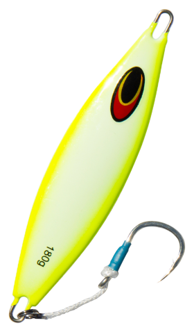 Nomad Design Buffalo Jig - 11 oz. - Chartreuse White Glow